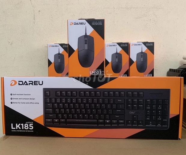 Комплект клавиатура+мышь DAREU LK185 + DAREU LM103