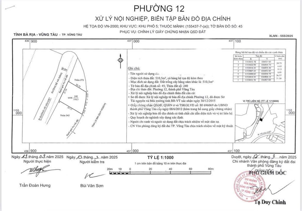 2 mặt tiền Bùng Binh P12 - 510m2 (mặt tiền 21m) đường 36m, 8,5 tỷ