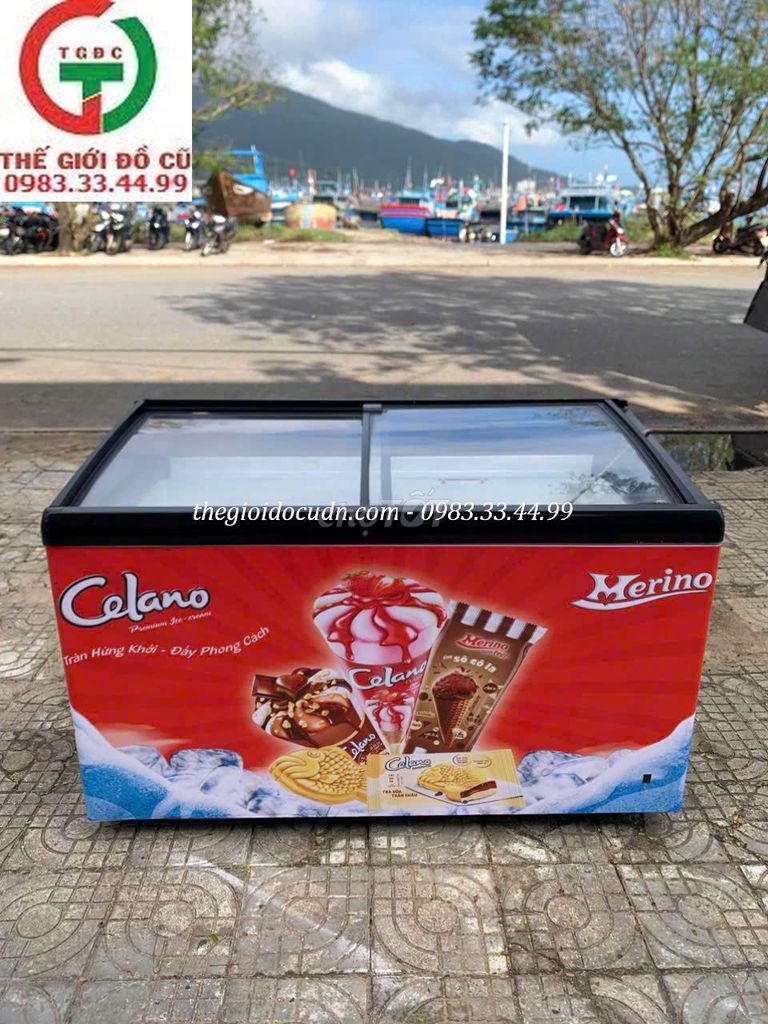 Морозильная витрина для мороженого, работает плавно, для бизнеса