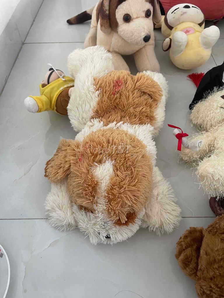 Мягкие игрушки из ткани, разноцветные