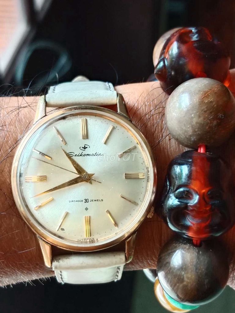 Часы Seikomatic 30j, золото 14к, 1960-е годы