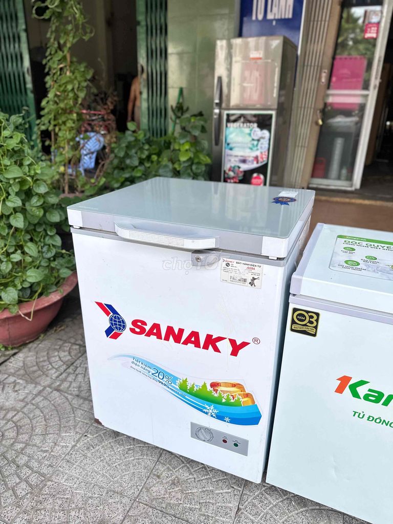 Морозильная камера мини Sanaky 100L с закаленным стеклом