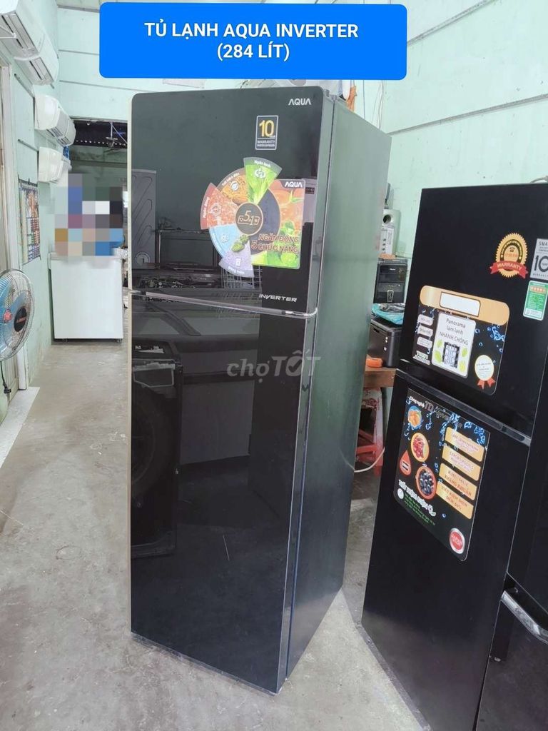 Холодильник AQUA Inverter 284 л (Черное зеркало)