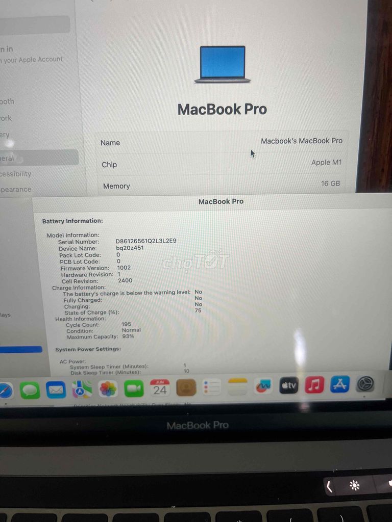 Фото 3: MacBook Pro M1 Ram 16GB Ssd 256GB
