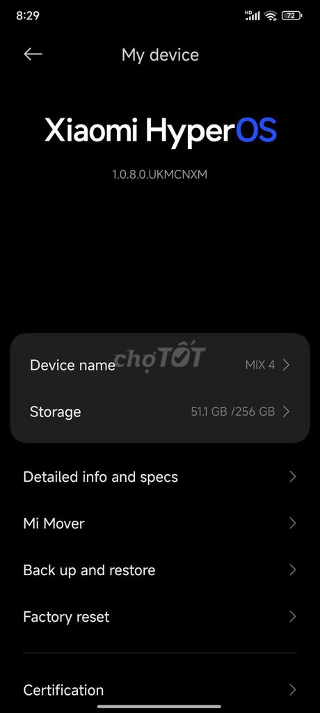 Xiaomi Mi Mix 4 256GB Черный Б/у