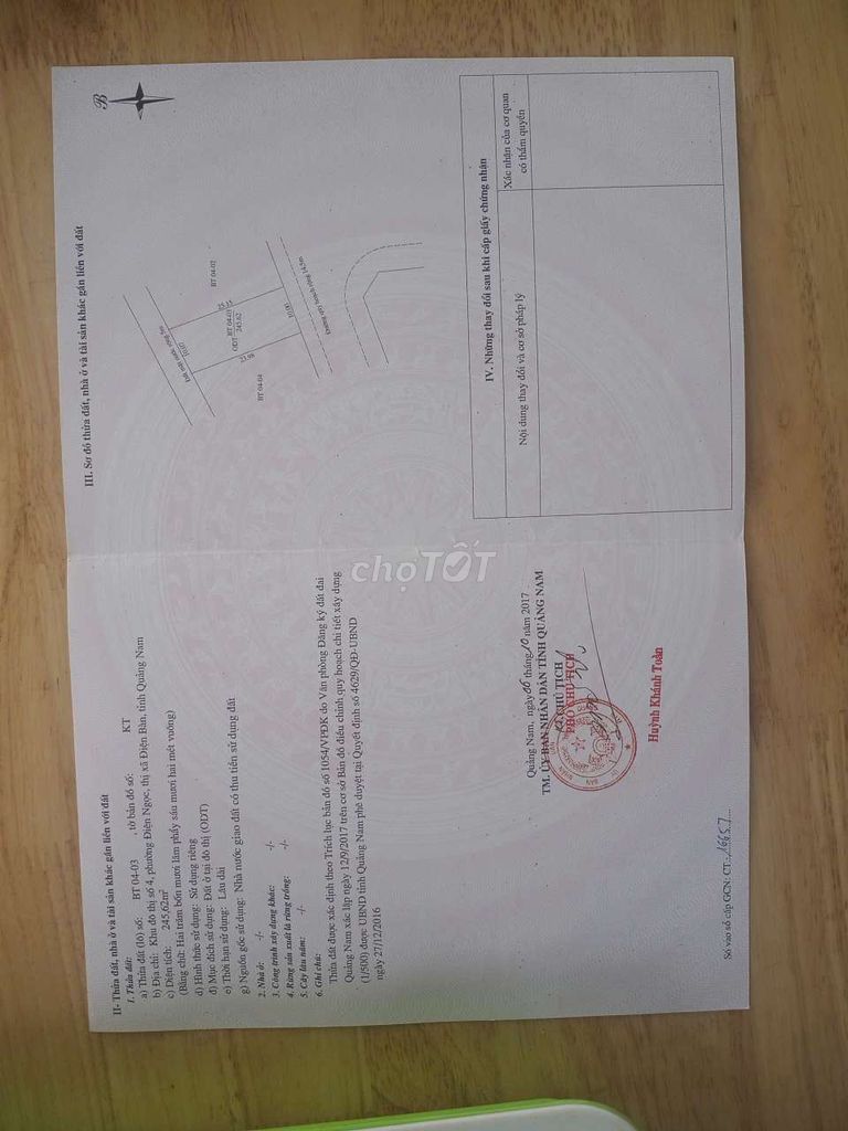Срочно продаю участок с видом на реку Ко Ко рядом с районом FPT, направление юго-восток