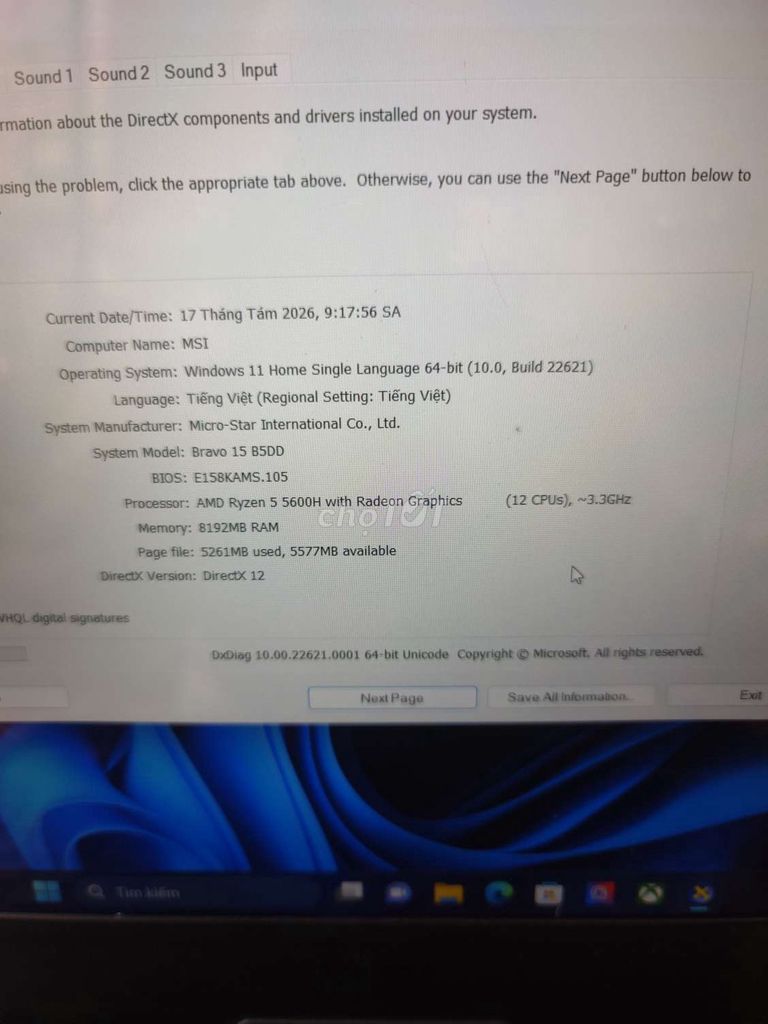 Фото 2: MSI Bravo 15 B5DD Ryzen 5 5600H 8GB/512GB как новый