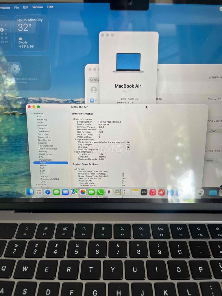 Фото 3: Apple MacBook Air M2 13 inch 8GB/256GB Серый 98%