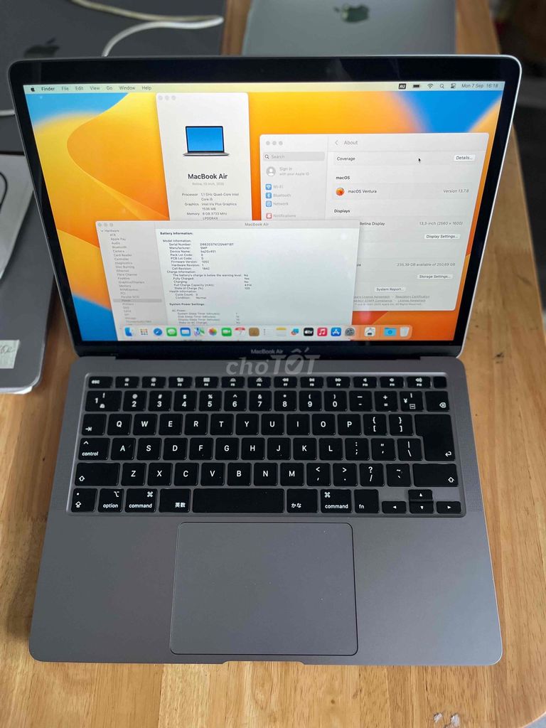 MacBook Air 2020 i5 Ram 8GB Ssd 256GB 9.99%