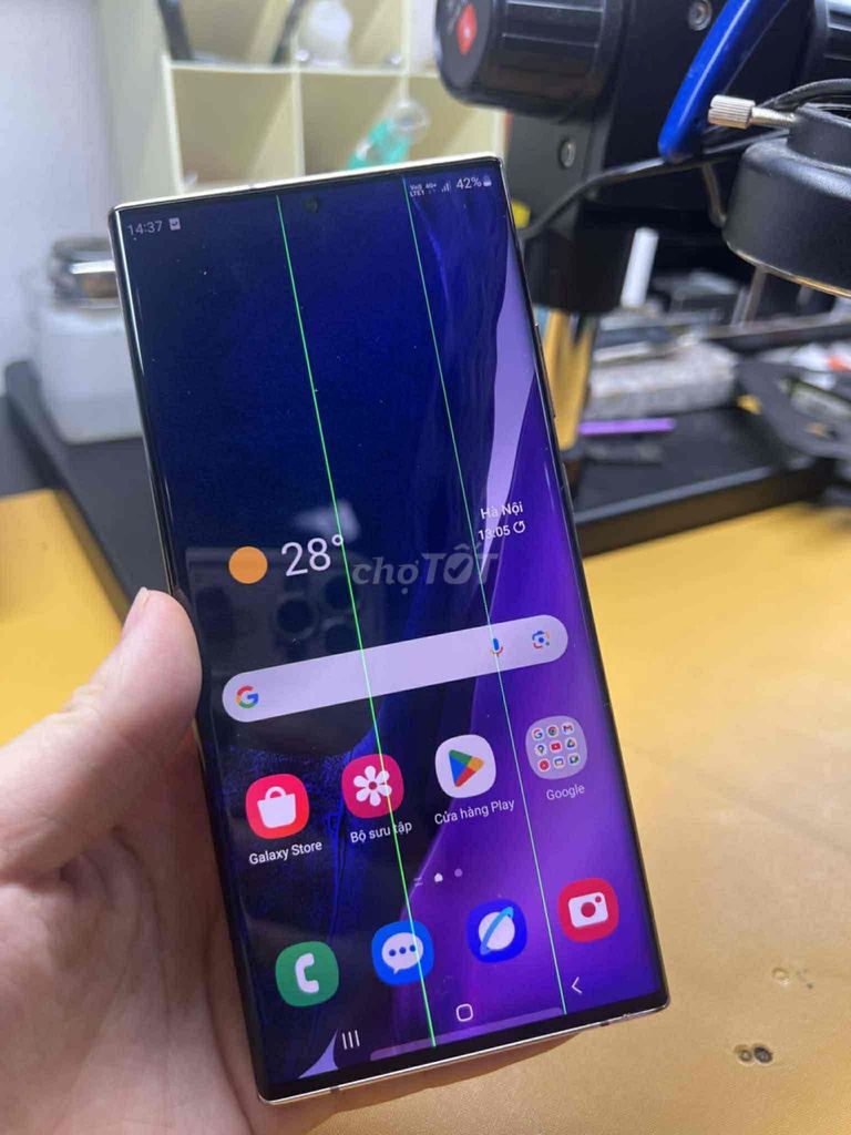 Samsung Note 20 Ultra 256GB с полосой на экране