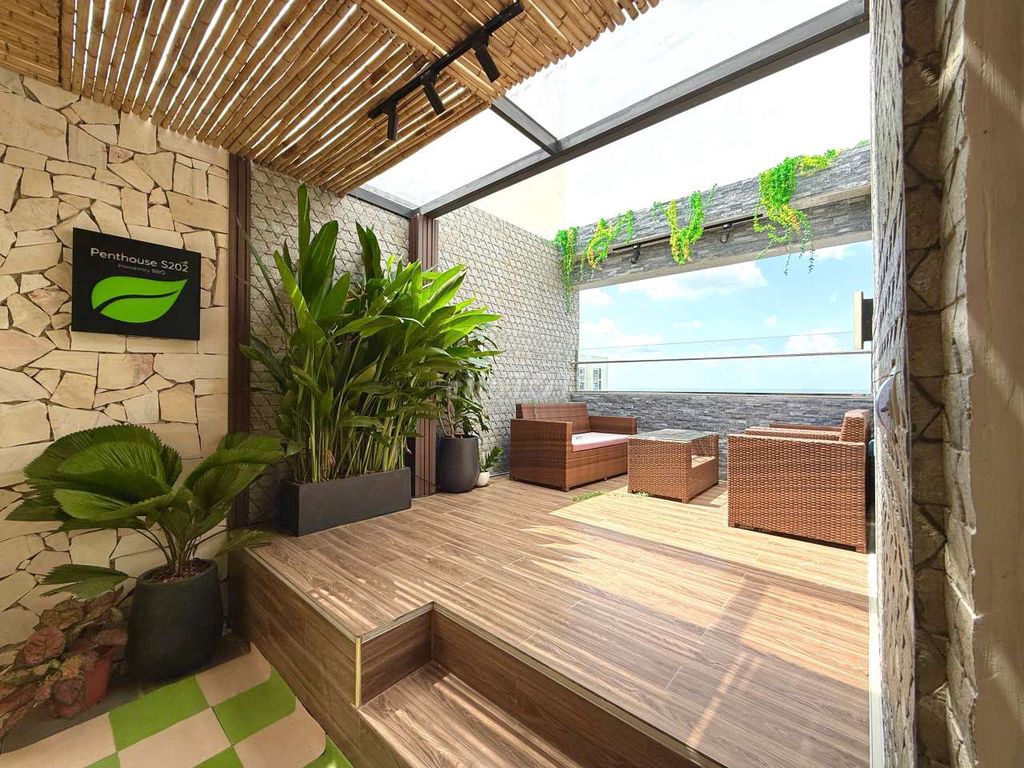 Пентхаус S202 Vinhomes Grand Park 2 спальни + 2 санузла, уникальный, полностью меблирован