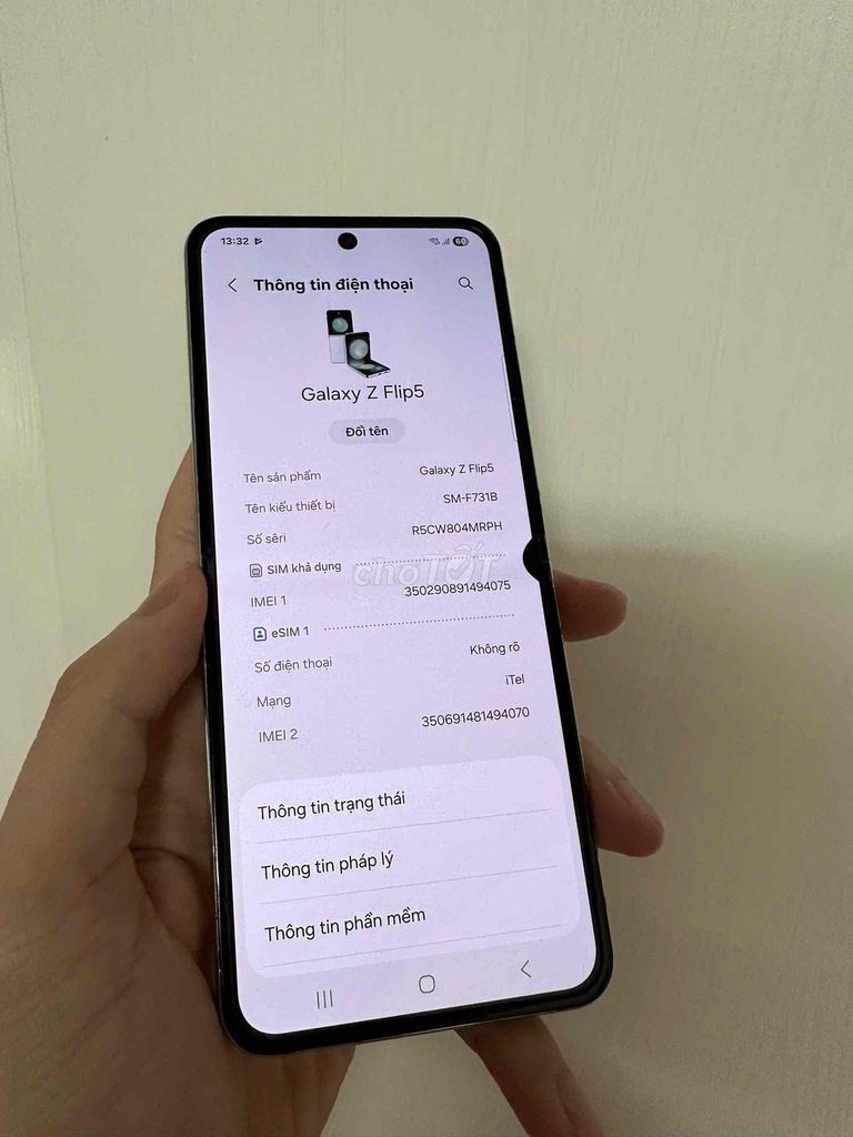 Фото 2: Samsung Z Flip 5 синий 256GB 2 sim