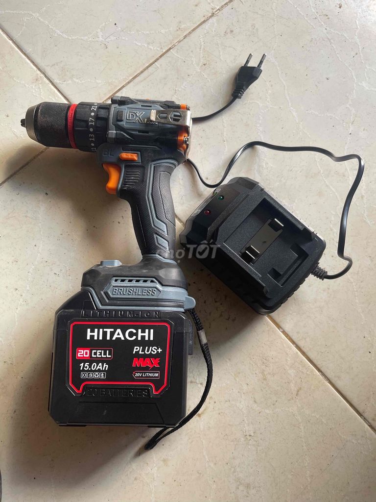 Аккумуляторная дрель DK Pro 20V 15Ah черно-оранжевая