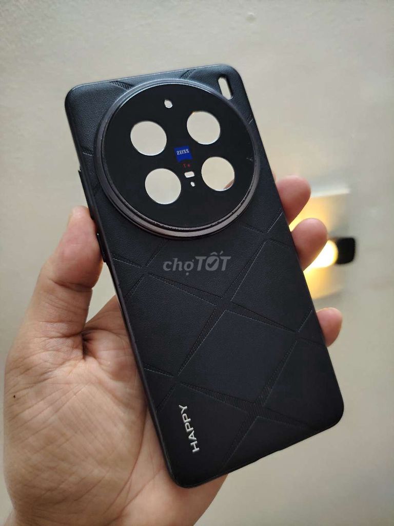 Фото 3: Чехол для Vivo X200 Pro, черная кожа, почти новый
