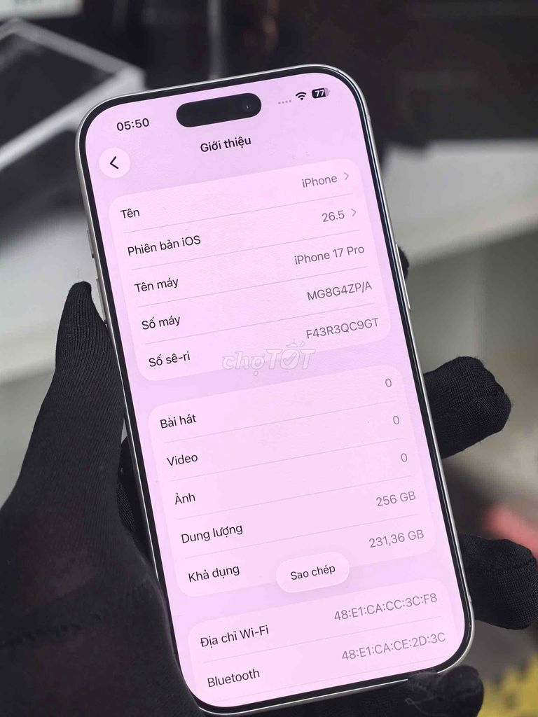 Фото 2: Apple iPhone 17 Pro 256GB Bạc 99%