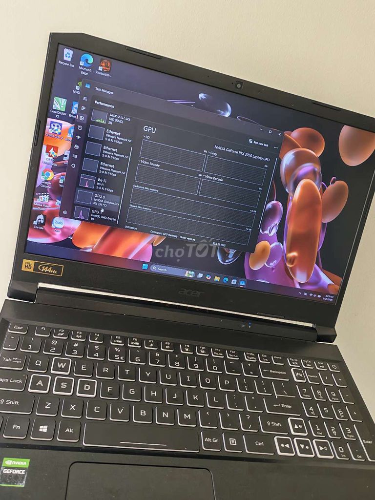 Фото 2: Acer Nitro i5 TH11 16GB/512GB RTX 3050 144Гц черный