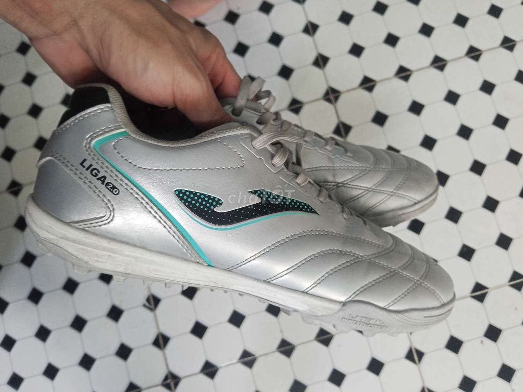 Футбольные бутсы Joma Liga 2.0 Кожаные мужские серебристые