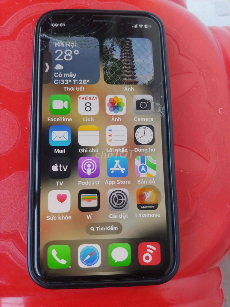 iPhone X 256GB Черный, треснуто стекло спереди и сзади
