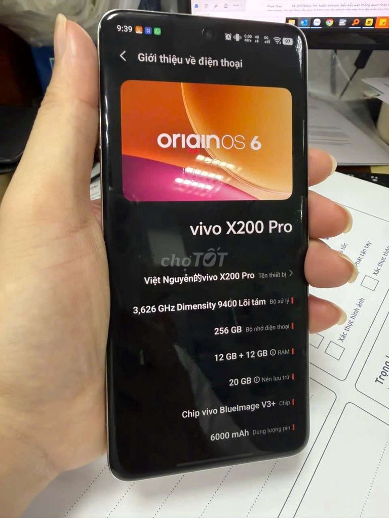 Vivo X200 Pro 12GB/256GB Белый