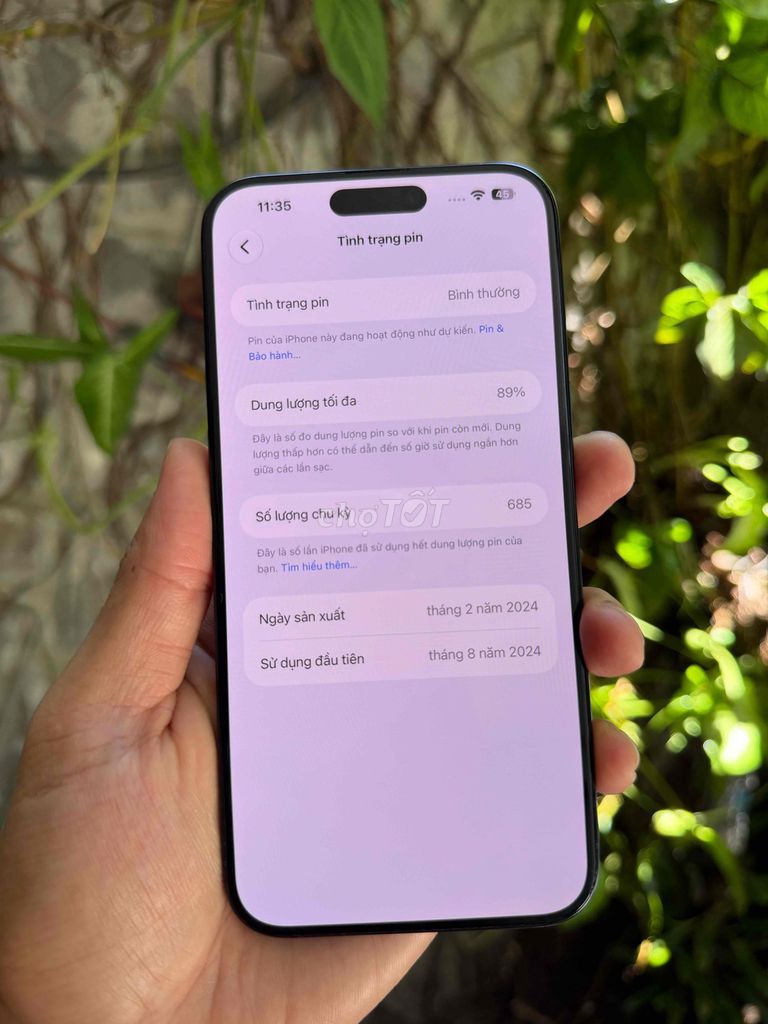 Фото 3: iPhone 15 Pro Max 256GB Titan Blue Pin 89% Zin