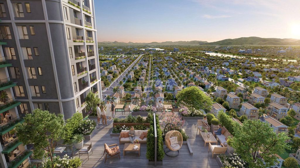 Фото 2: Квартира 2 спальни FourS Tower Дананг 120м2 с садом 54,6м2 всего 3,9 млрд