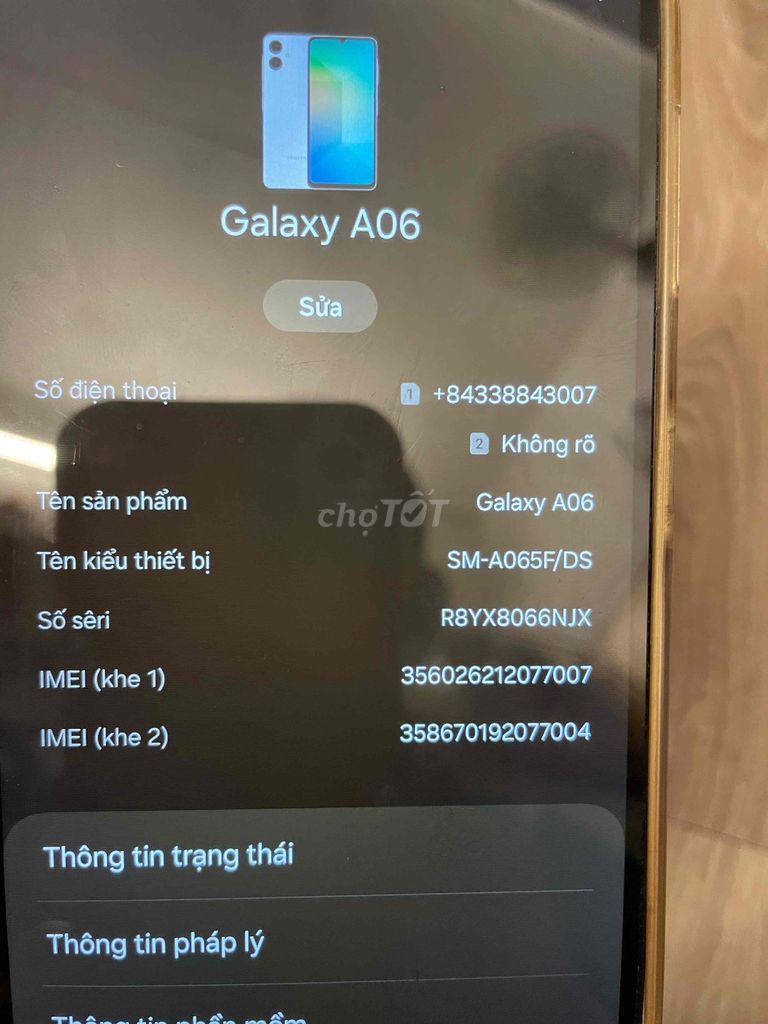 Samsung Galaxy A06 6GB/128GB серебристый