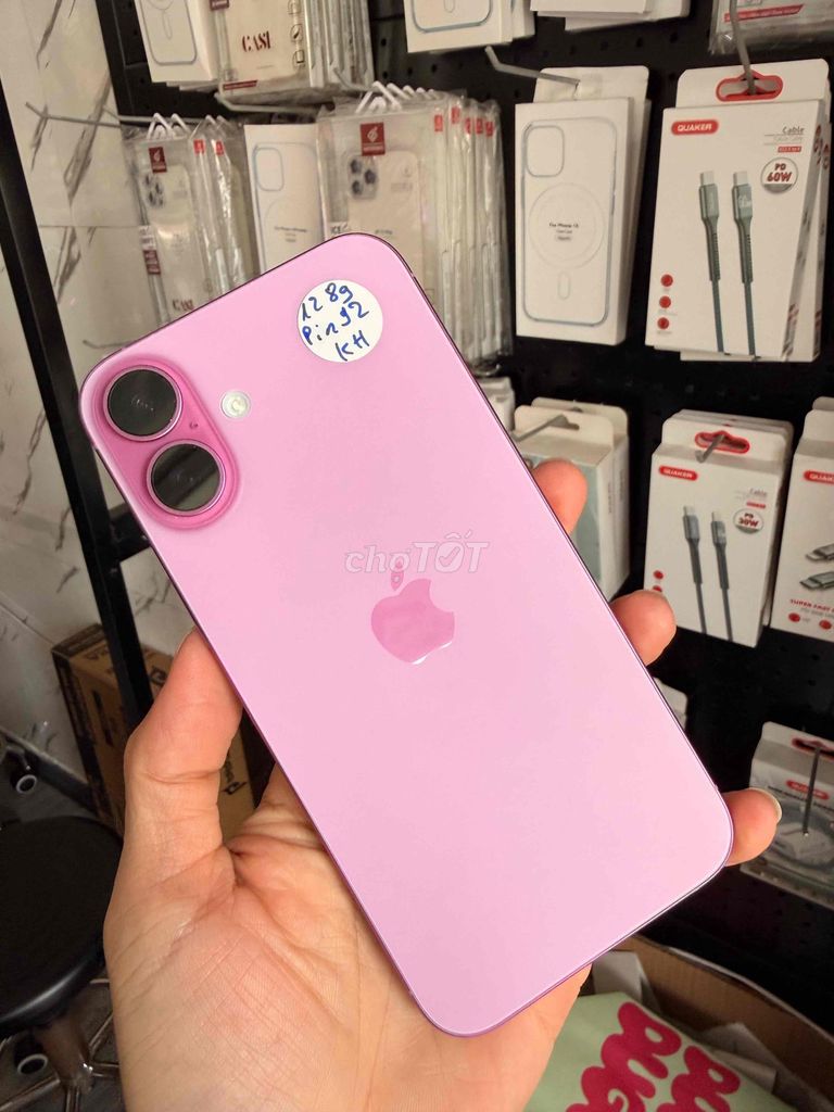 Apple iPhone 16 Plus 128GB Розовый, версия с физической SIM-картой