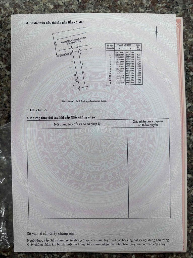 Продажа дома с фасадом на улице Ньи Ха, Фыок Хоа, Нячанг, направление северо-запад, документы