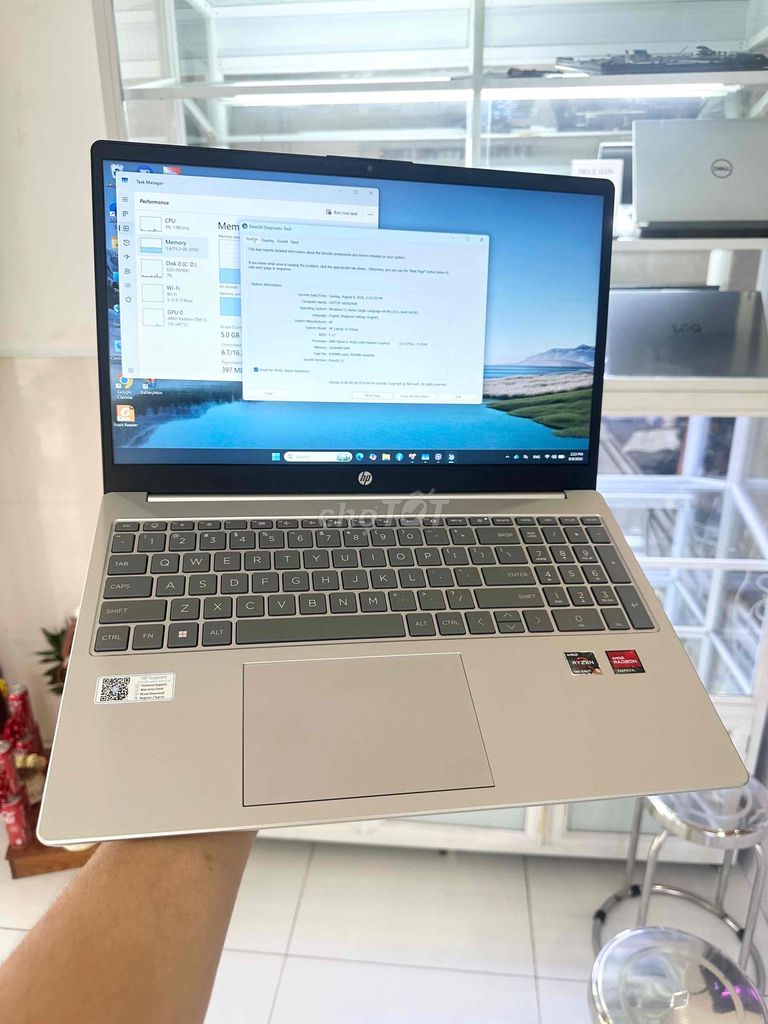 HP 15-FC Ryzen 5-7430U 15.6 дюймов 16GB/512GB серебристый