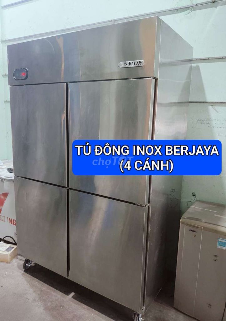 Морозильный ларь Berjaya Inox 4 дверцы Серебристый