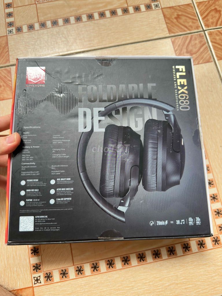 Фото 2: Наушники Alpha Works FLEX680 Черный