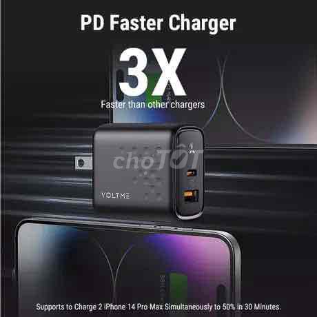 Фото 3: Быстрая зарядка VOLTME Revo 35 Duo GaN III
