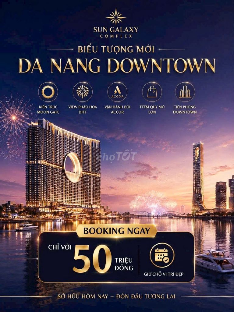 ПРИНИМАЕМ БРОНИРОВАНИЕ SUN GALAXY COMPLEX С ВИДОМ НА ФЕЙЕРВЕРКИ DA NANG DOWNTOWN