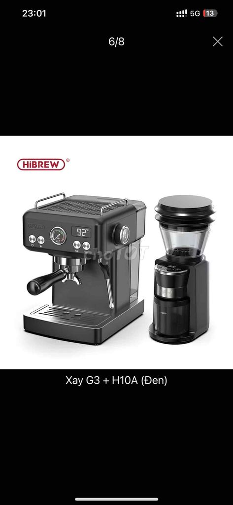 Кофемашина HiBREW G3 + H10A чёрная, б/у