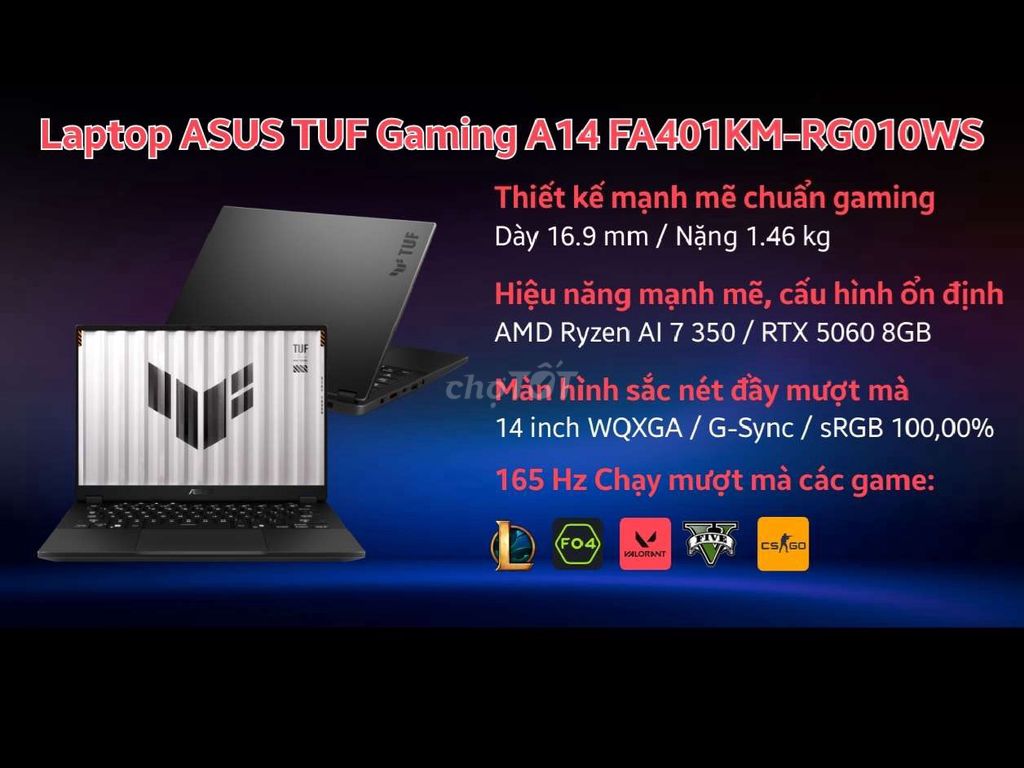 ASUS TUF Gaming A14 Ryzen 7 32GB/1TB RTX 5060