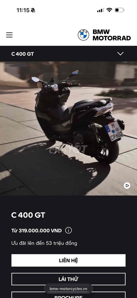 BMW Motorrad C 400 GT 2022 Серый 4362 км