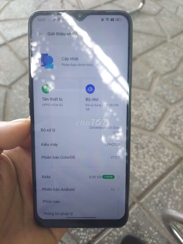 Фото 2: OPPO A53s 5G Xanh 8GB/256GB