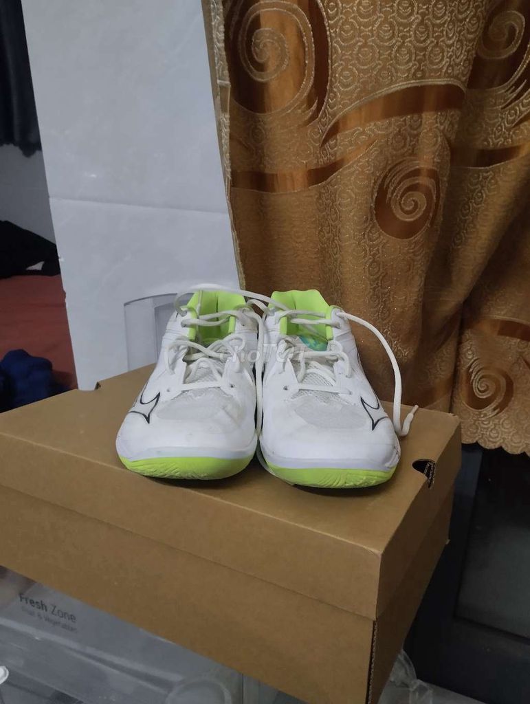 Фото 3: Кроссовки для бадминтона Mizuno Wave Claw 3 Белый Синий Желтый