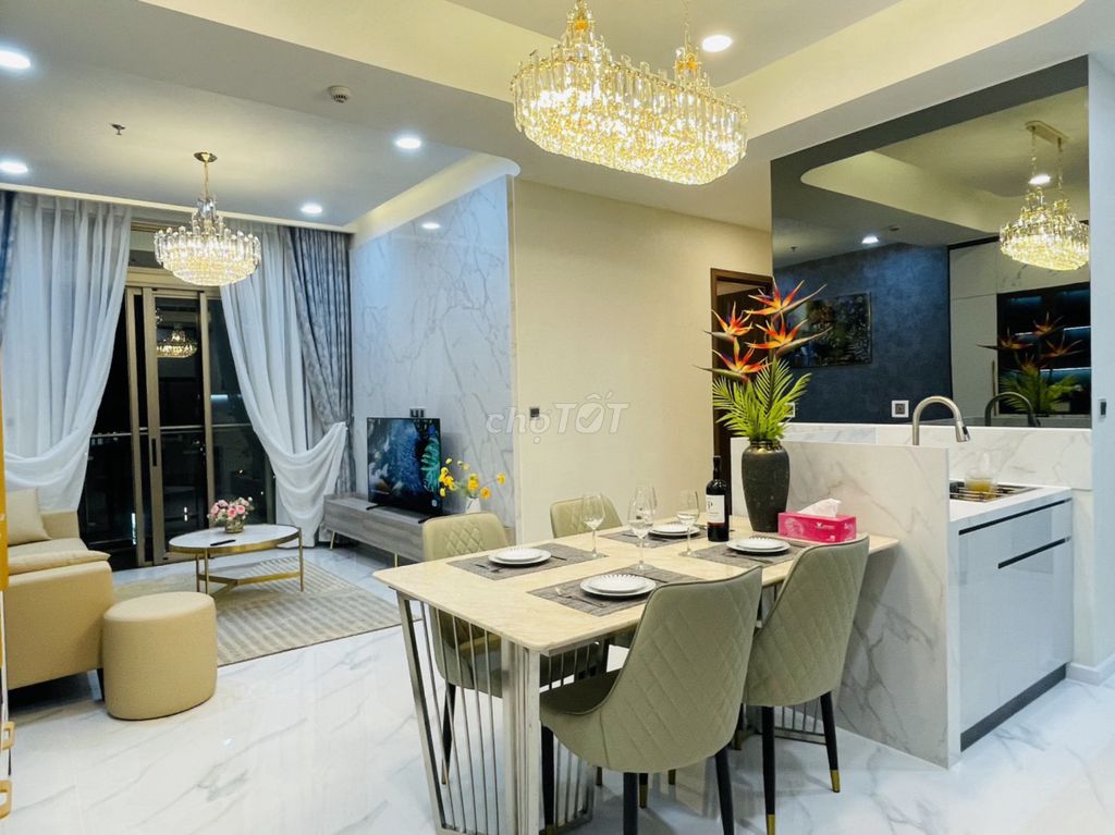 Аренда квартиры Midtown PMH, Q7, 2 спальни, новый дом, полная премиум-мебель.