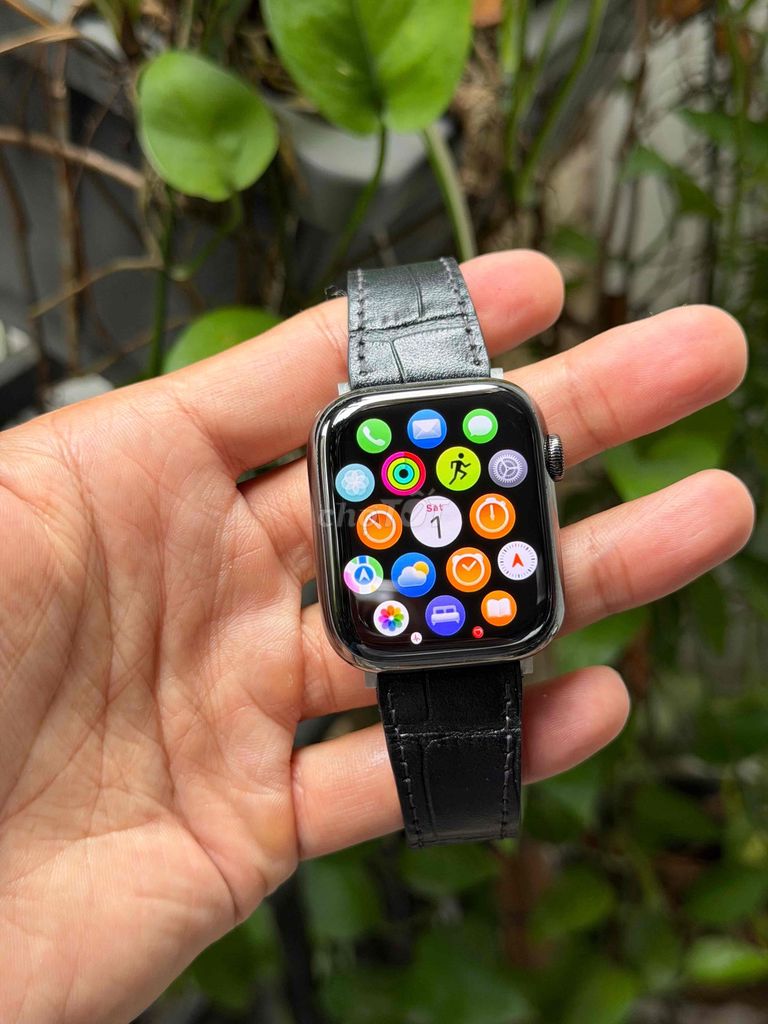 Apple Watch Sr 7 GPS + LTE Стальной Черный 45мм США P100%