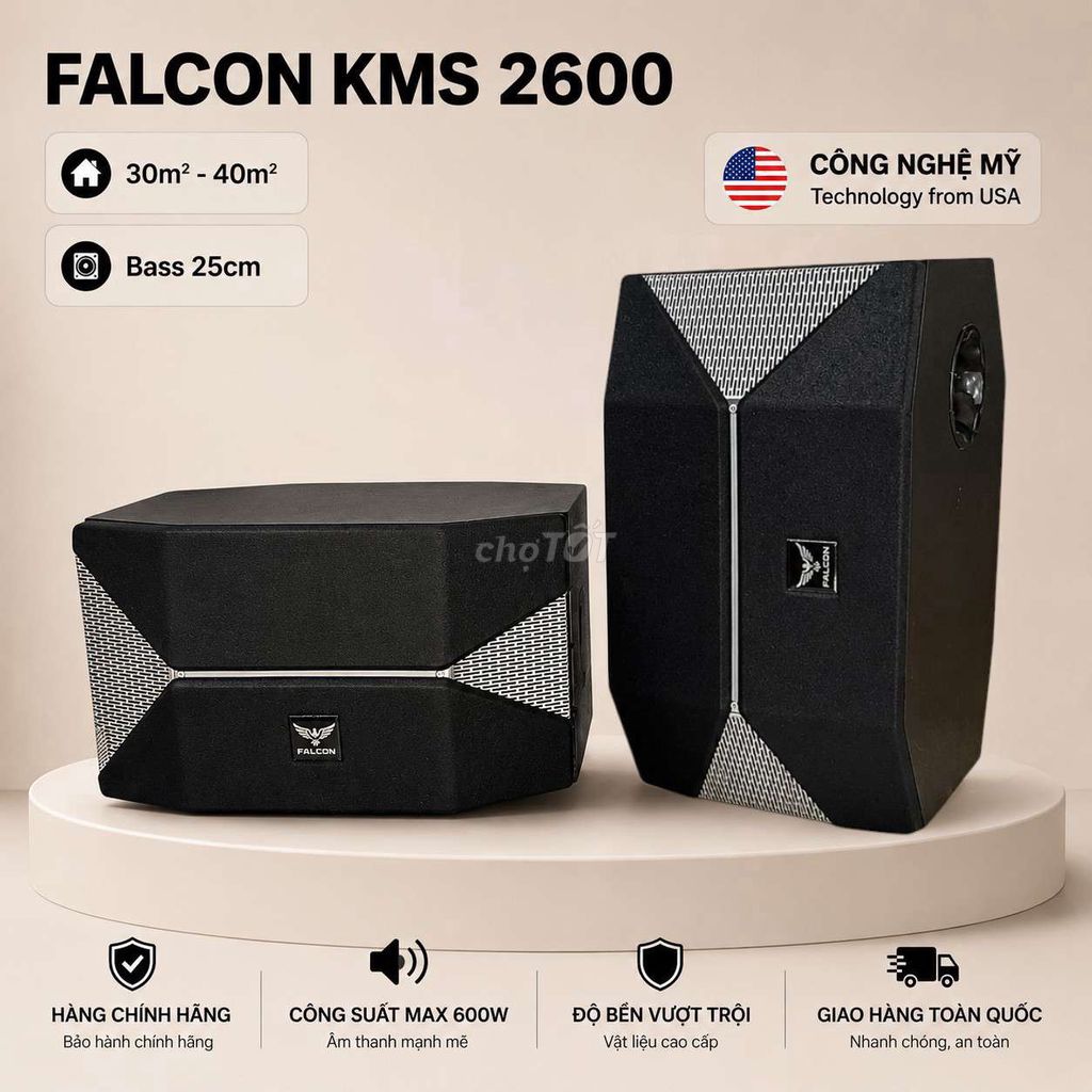 Колонки для караоке Falcon KMS2600 Bass 25, оригинал