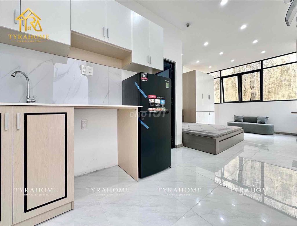🔥 СУПЕР КВАРТИРА СТУДИЯ 45М² – КУХНЯ ОТДЕЛЬНО ОТ КРОВАТИ – БОЛЬШОЙ БАЛКОН – ПАНОРАМНЫЕ ОКНА – ТАНГ БАТ ХО