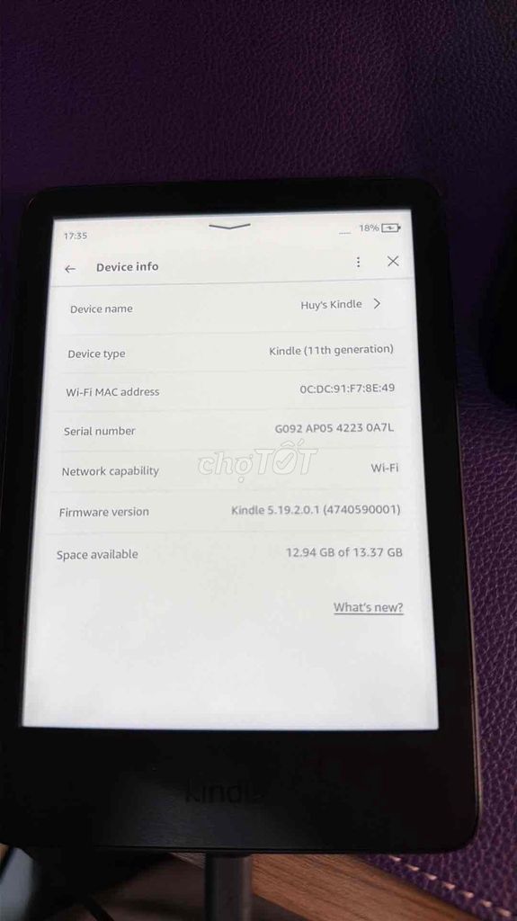 Электронная книга Amazon Kindle 11-го поколения, черный