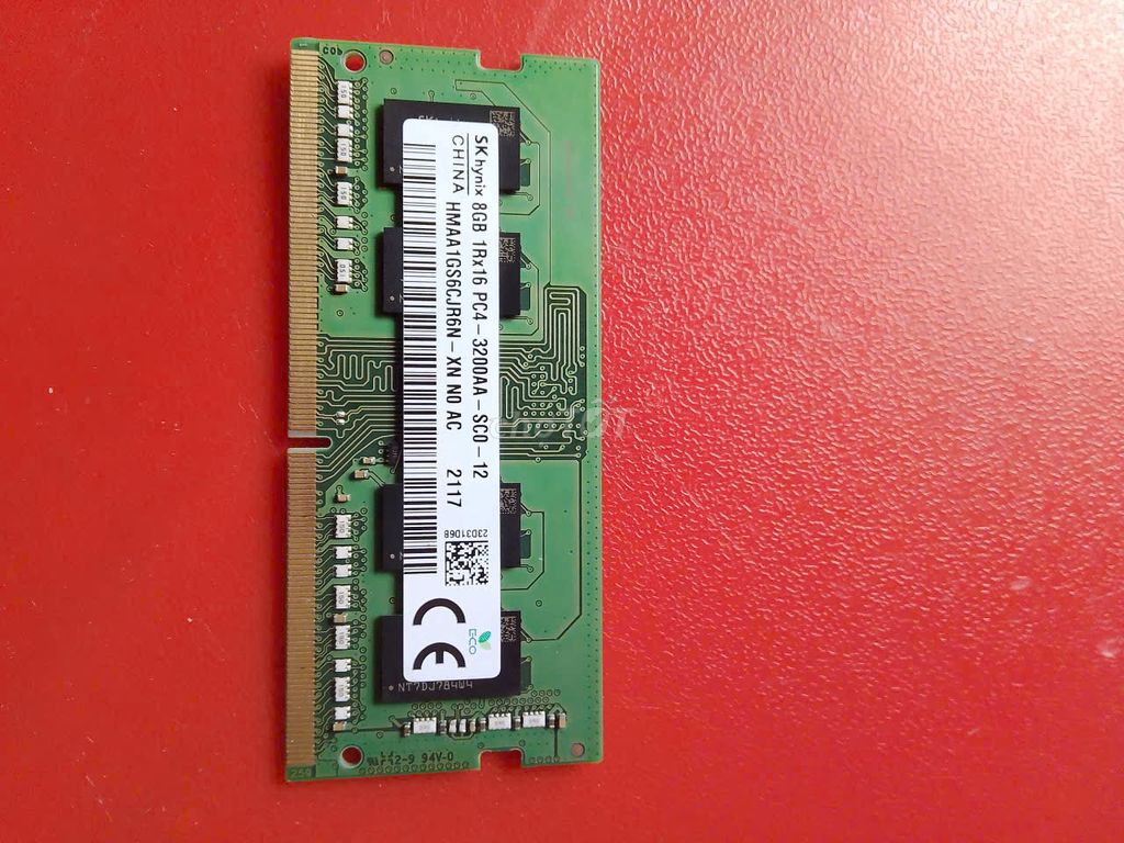 Фото 2: Ram Hynix D4 8G 1R X 16-3200AA PC4 3200MHz Зеленая