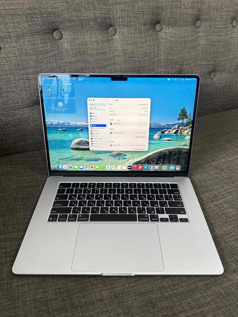 Apple MacBook Air M4 15 дюймов 16GB/256GB Sky Blue