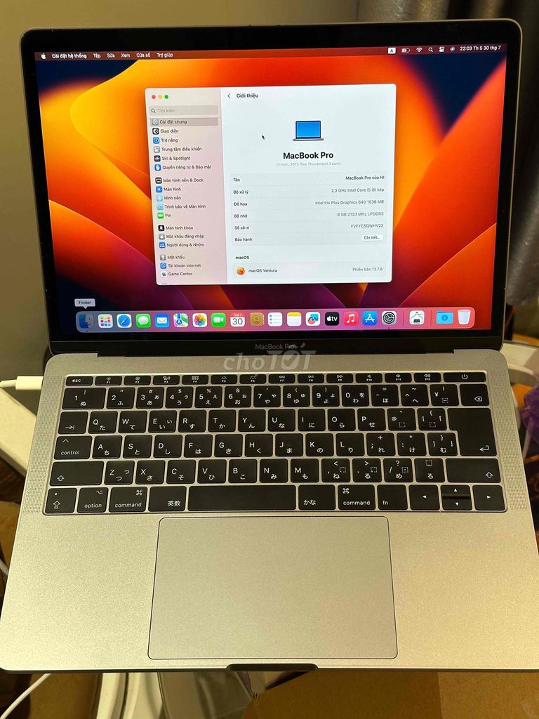 Macbook Pro 2017 i5 13 inch 8GB/128GB кенг 99
