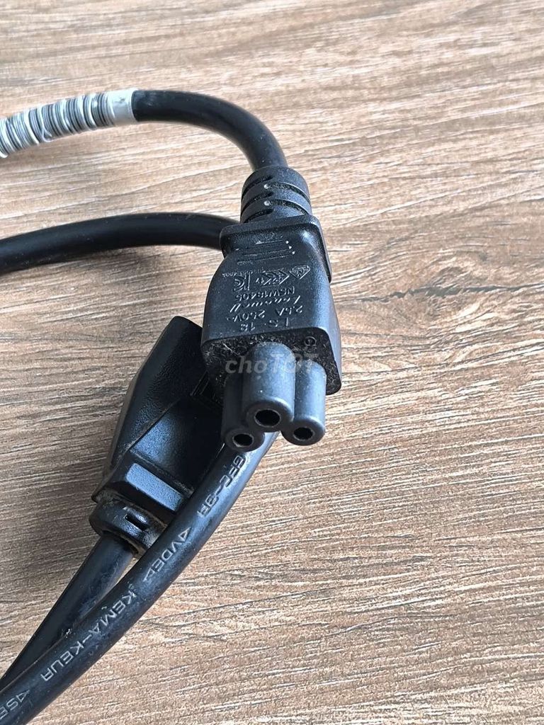 Фото 3: Dây nguồn Laptop IEC C5 Đen
