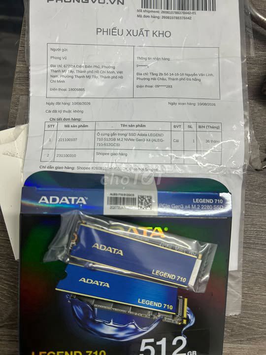 SSD накопитель ADATA LEGEND 710 PCIe Gen3 x4 M.2