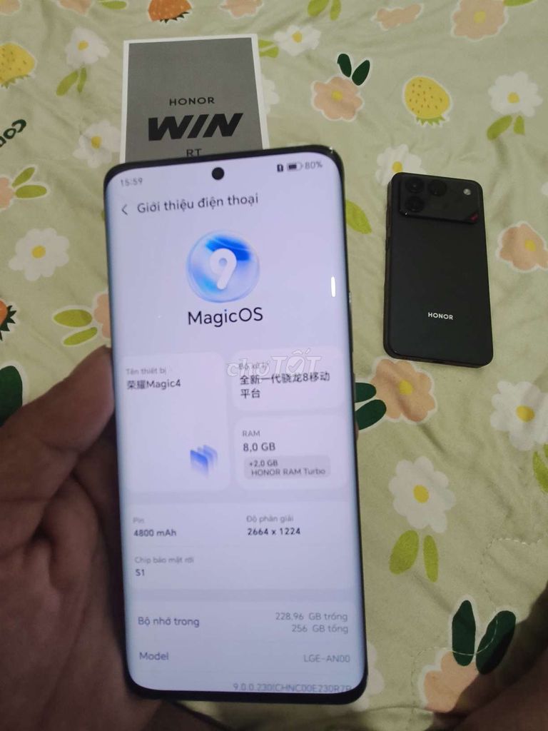 Honor Magic 4 256GB Черный AMOLED