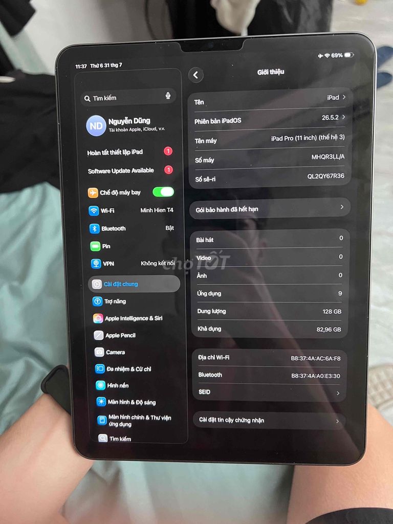 Apple iPad Pro M1 128GB Серый Новый